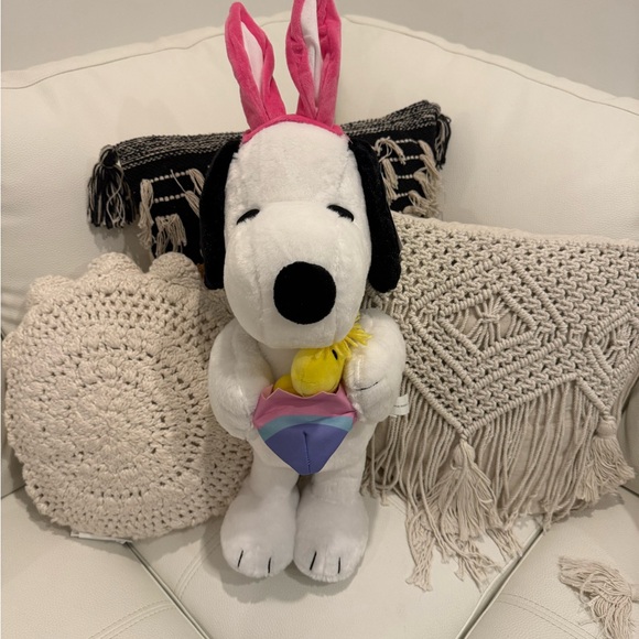 Easter Bunny snoopy greeter with Pink Ears